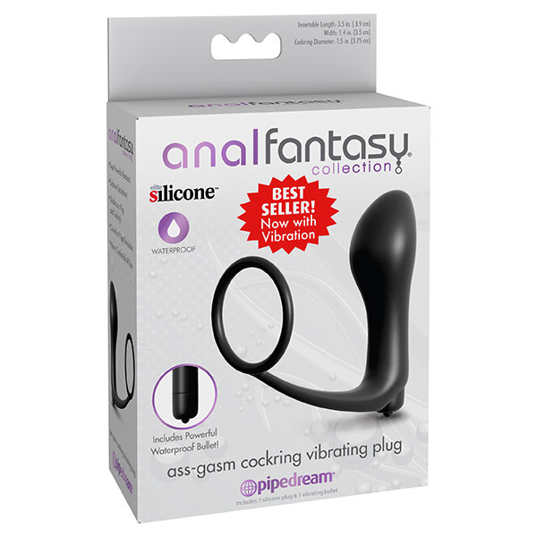 Pipedream Products Anal Fantasy Ass-Gasm Vibrating Cock Ring Plug