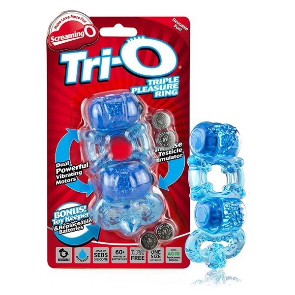 Screaming O Screaming O: Tri-O Triple Pleasure Ring (Assorted Colours)