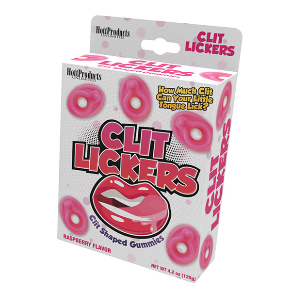 Hott Products Clit Lickers Clit Shaped Gummies (Raspberry) 4.2 oz (120 g)