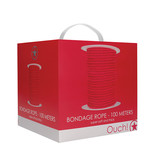 Shots America Toys Ouch! 100 Meter Thick and Soft Bondage Rope (Red)