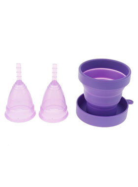 Premium Products Menstrual Cup with Folding Storage Container