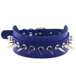 Premium Products Large Spiked Collar (Blue)