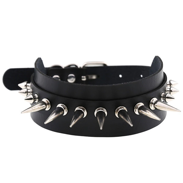 Premium Products Large Spiked Collar (Black)