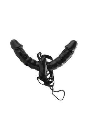 Pipedream Products Fetish Fantasy Vibrating Double Delight Strap-On