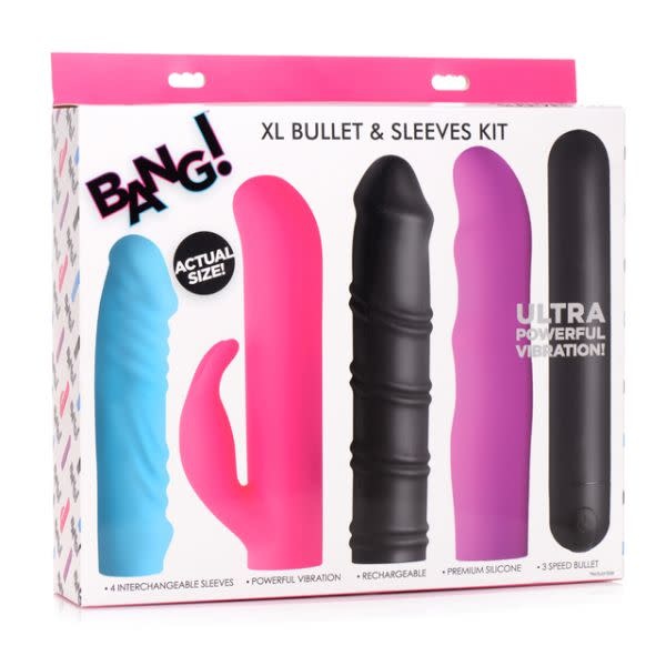 XR Brands Bang! XL Bullet & Sleeves Kit