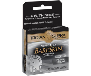 Trojan Supra Polyurethane Condoms 3 Pack - Industrial Luv Products Inc. Trojan Supra Polyurethane Condoms 3 Pack - Industrial Luv Products Inc.
