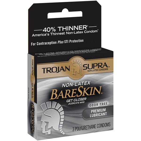 Trojan Condoms Trojan Supra Polyurethane Condoms 3 Pack