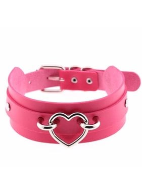 Premium Products Harajuku Handmade Heart Collar (Pink)