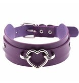 Premium Products Harajuku Handmade Heart Collar (Purple)