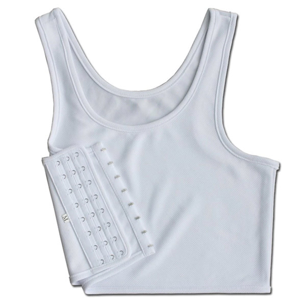 Premium Products Chest Compression Binder: Tank Style (White)