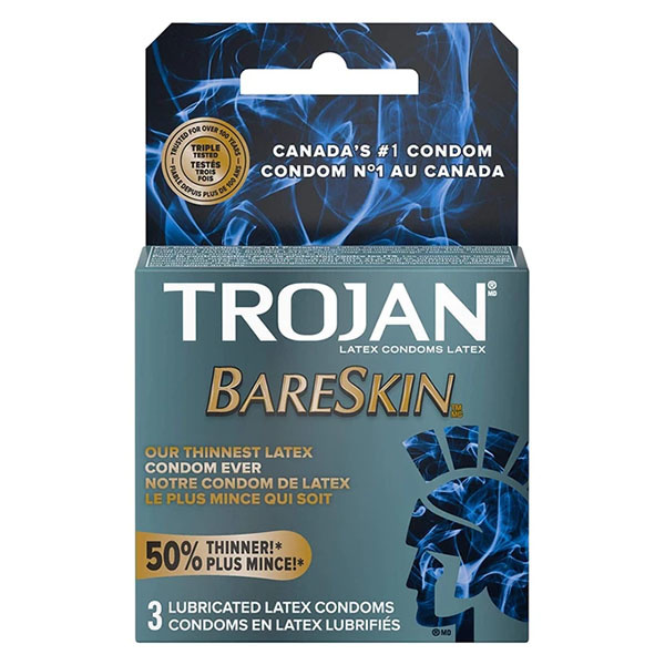 Trojan Condoms Trojan Sensitivity BareSkin 3 Pack