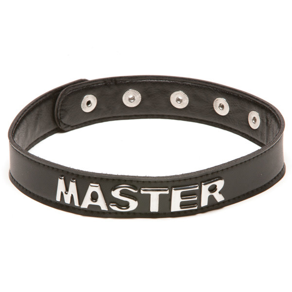 Allure Leather Leather Wordband Collar: Master