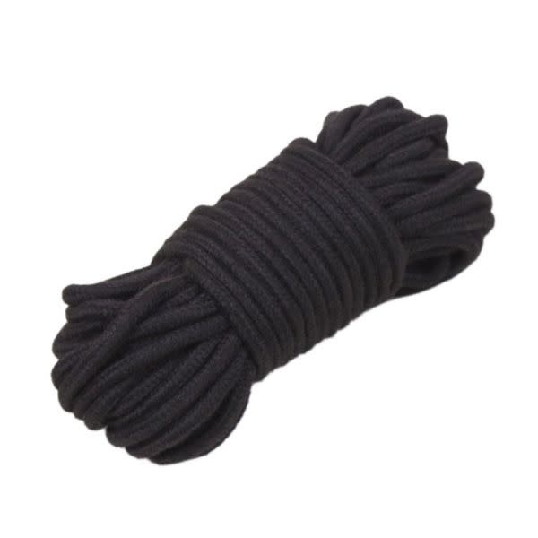 Premium Products Cotton Bondage Rope: Black 20 m (66 ft)