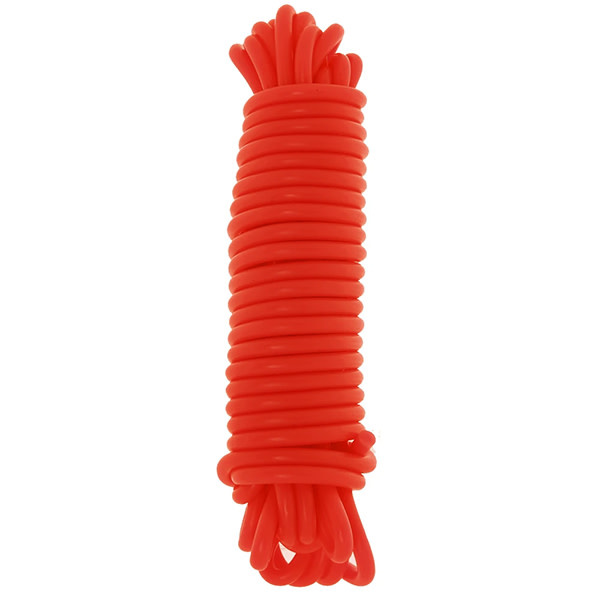 Shots America Toys Ouch! Silicone Rope: Red 5 m (16 ft)