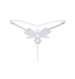 Premium Products Kissing Butterflies Pearl Thong (White)