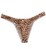 Premium Products Men's Leopard Thong Underwear (Brown)