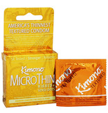 Kimono Condoms Kimono MicroThin Ribbed + Sensi-Dots Condoms 3 Pack