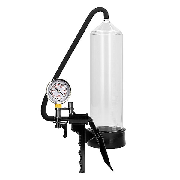 Shots America Toys Pumped Elite Beginner Pump with PSI Gauge (Transparent)