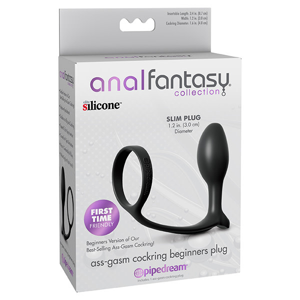 Pipedream Products Anal Fantasy Ass-Gasm Beginner Cock Ring Plug