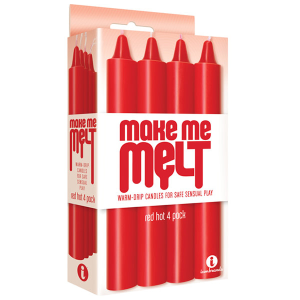 Icon Brands Make Me Melt Sensual Warm Drip Candles (Red Hot)