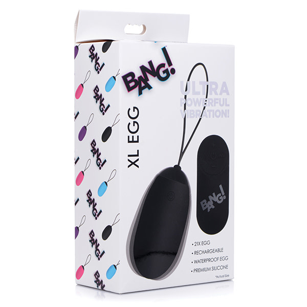 XR Brands Bang! XL Wireless Vibrating Egg (Black)