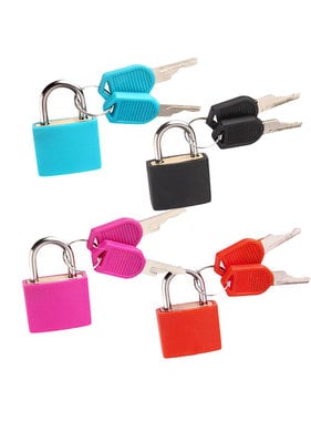 Premium Products Small Coloured Padlock with Keys