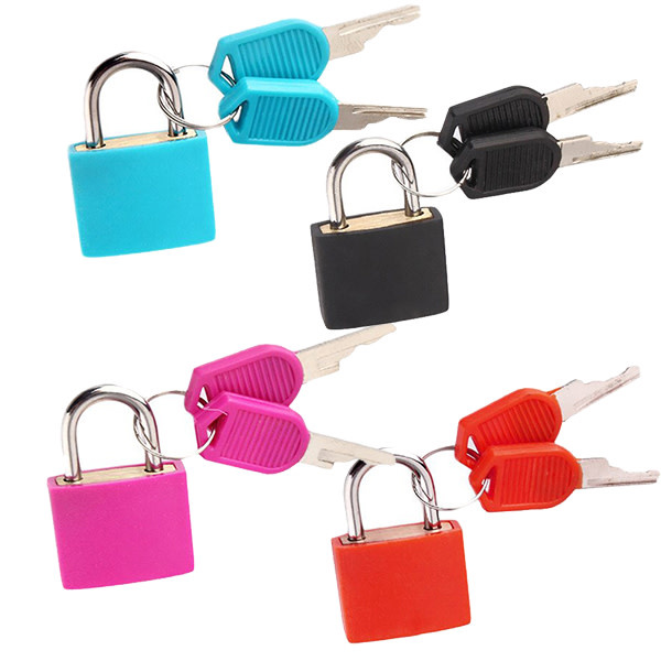 Premium Products Small Coloured Padlock with Keys