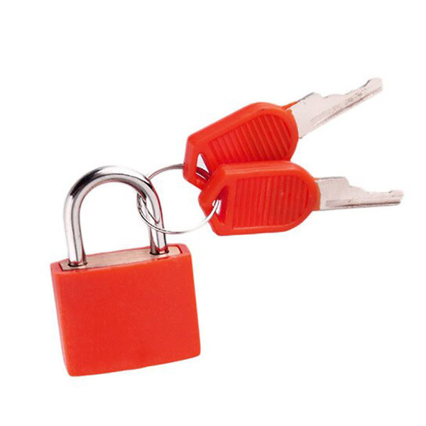 Premium Products Small Coloured Padlock with Keys