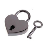 Premium Products Heart Shaped Padlock with Key