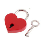 Premium Products Heart Shaped Padlock with Key