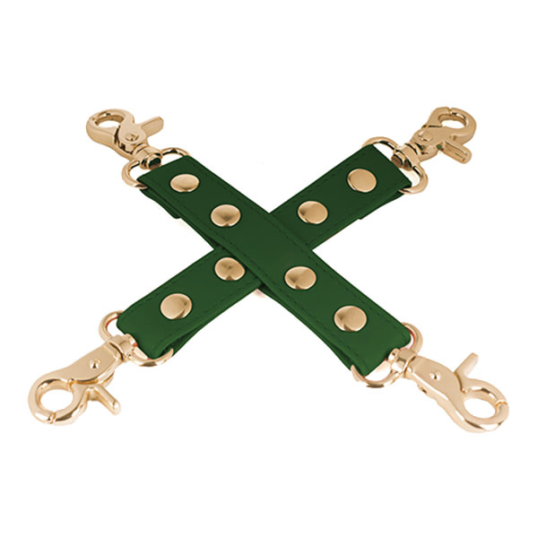 Spartacus Spartacus PU Hog Tie w/Gold Hardware (Green)