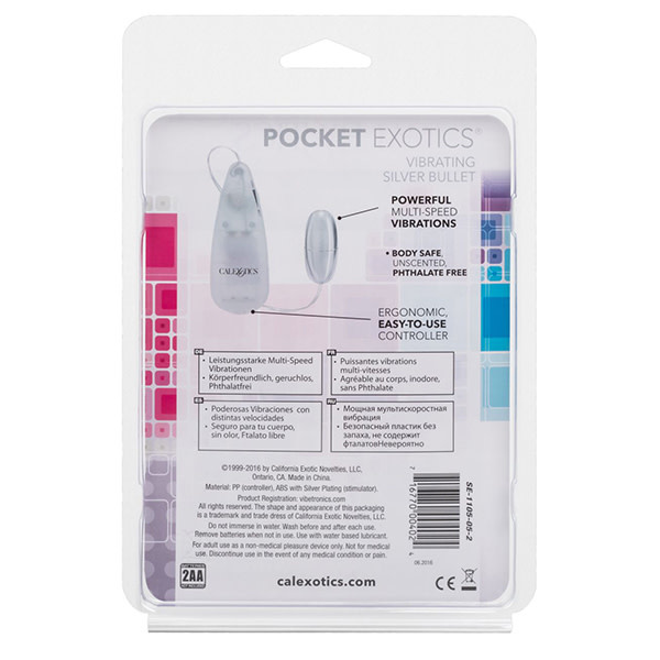 Cal Exotics Pocket Exotics Vibrating Silver Bullet