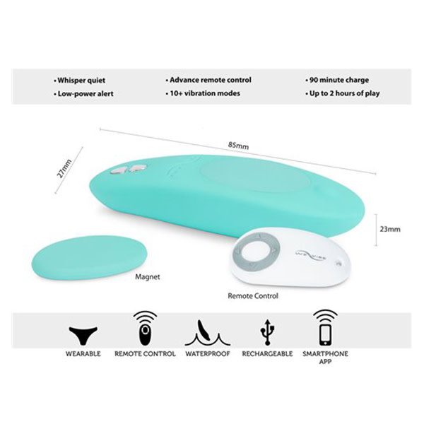 We-Vibe International We-Vibe Moxie Panty Vibe (Aqua)