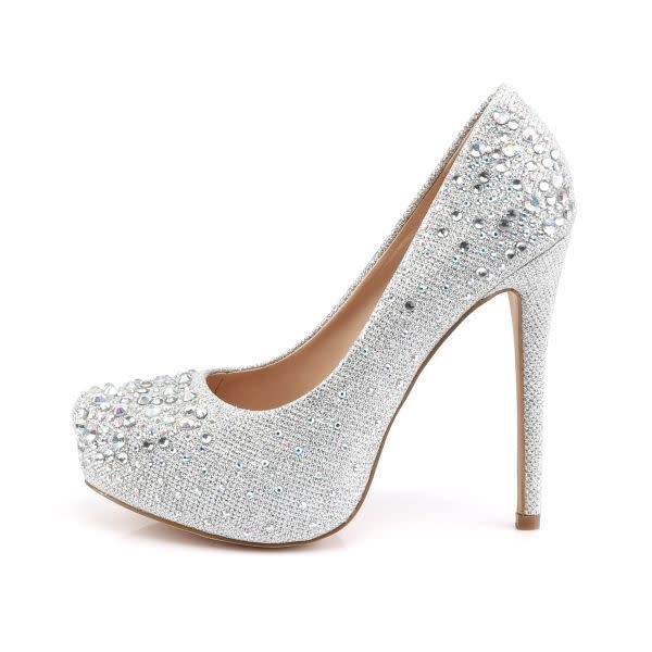 Pleaser USA Fabulicious DESTINY-06R Multi Size Rhinestones Embellished Pump