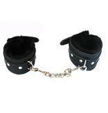 Premium Products Faux Fur Lined PU Cuffs (Black)