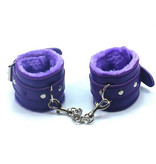 Premium Products Faux Fur Lined PU Cuffs (Purple)