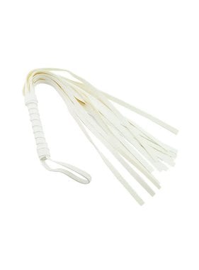 Premium Products PU Leather Mini Flogger (White)