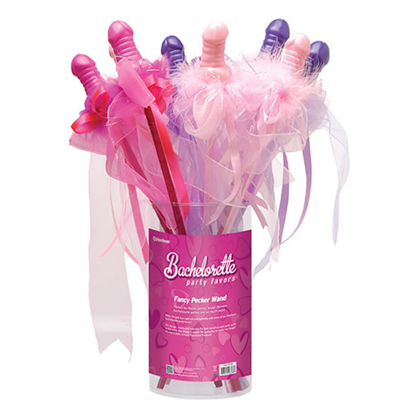 Pipedream Products Bachelorette Party Favours: Fancy Pecker Wand (Assorted Colours)