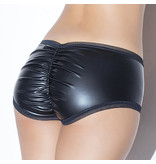 Coquette International Lingerie Wetlook Booty Short with Ruched Back