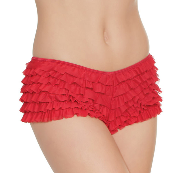 Coquette International Lingerie Last Tango Booty Shorts (Red)