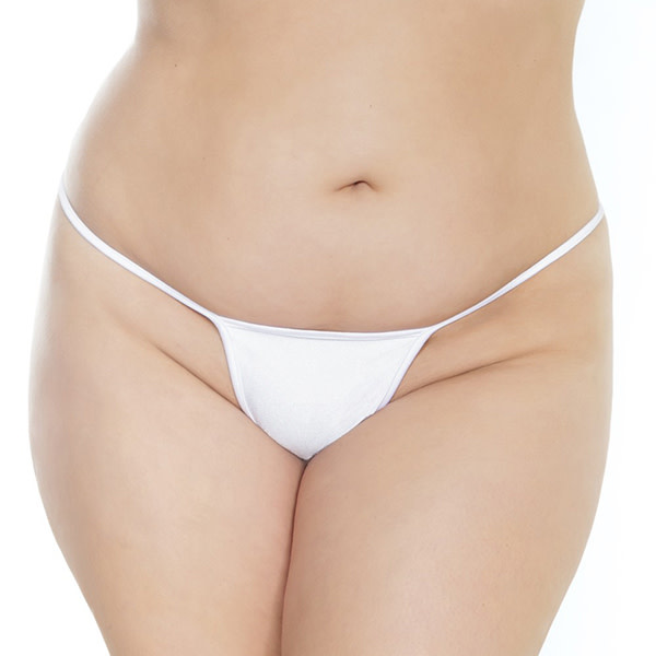 Coquette International Lingerie Lycra G-String (White)