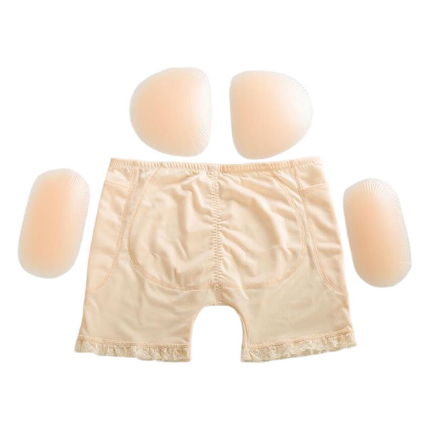 Premium Products Hip & Butt Enhancement Underwear with Silicone Pads (Tan)