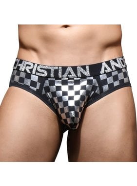 Andrew Christian Menswear Metallic Icon Brief w/ Almost Naked