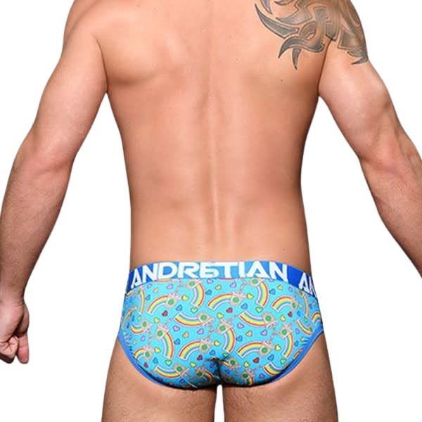 Andrew Christian Menswear Iced Coffee Rainbow Brief w/ Almost Naked