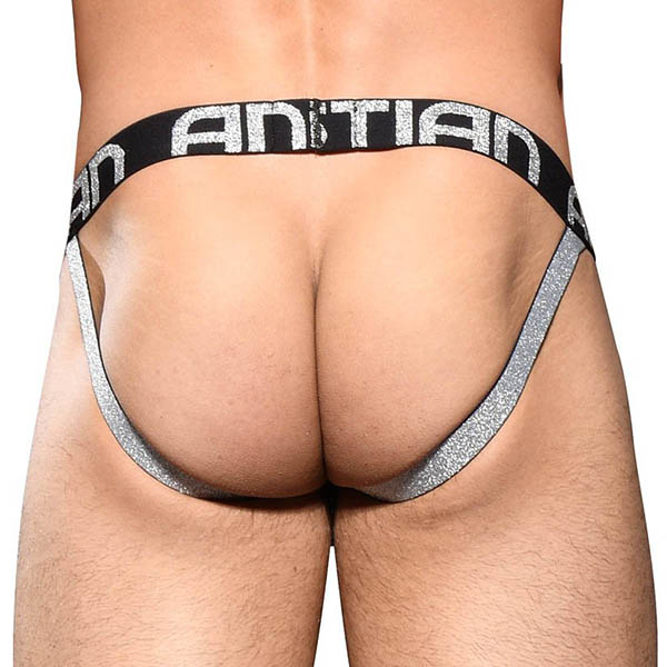 Andrew Christian Menswear Sheer Star Sparkle Jock w/ Almost Naked