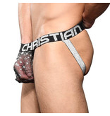 Andrew Christian Menswear Sheer Star Sparkle Jock w/ Almost Naked