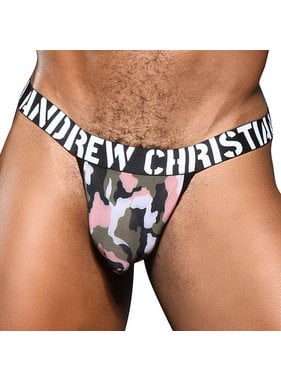 Andrew Christian Menswear Sheer Camouflage Jock w/ Almost Naked (Extra Small)