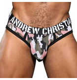 Andrew Christian Menswear Sheer Camouflage Brief w/ Almost Naked