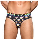 Andrew Christian Menswear Progress Pride Heart Locker Room Jock w/ Almost Naked