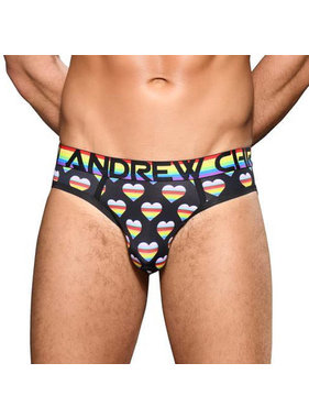 Andrew Christian Menswear Progress Pride Heart Locker Room Jock w/ Almost Naked